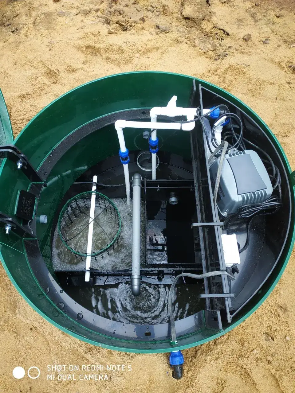 Станция КИТ под ключ. Монтаж септика в Заокском районе